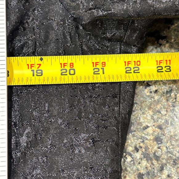 Anne Klein Jacket Plus 18W Black Textured 3/4 Sleeve Open Front Wool Blend FLAW - Picture 9 of 9